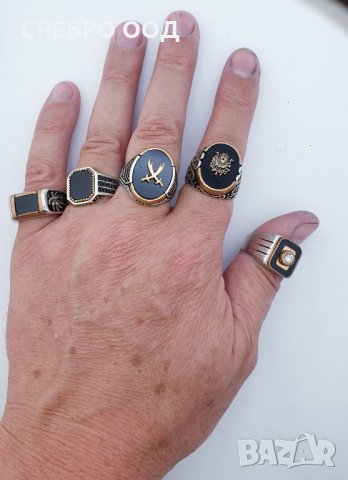 Мъжки сребърни пръстени, снимка 15 - Пръстени - 26853662