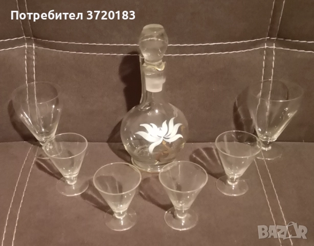 Стъклен сервиз за ракия