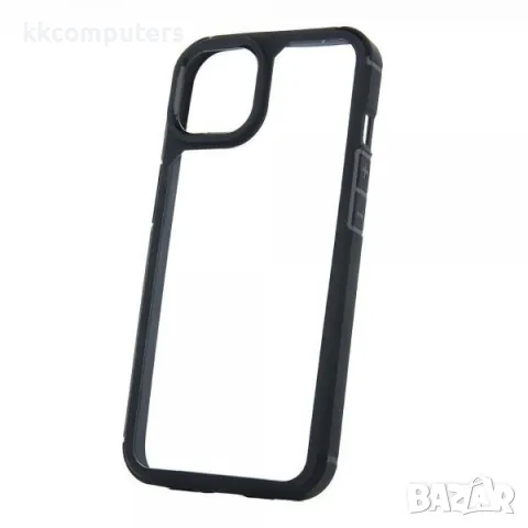 Калъф силикон Shock Прозрачен /Черна рамка/ за Xiaomi Redmi Note 13 Pro 5G Баркод : 3131820, снимка 3 - Калъфи, кейсове - 49881975