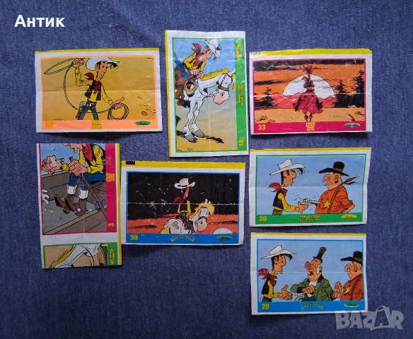 ЛОТ Стари Картинки от Дъвки 150 Броя / Spiderman Pilly Mickey Pink Panther Lucky Luke Kiwi Bombibom, снимка 7 - Колекции - 52637116