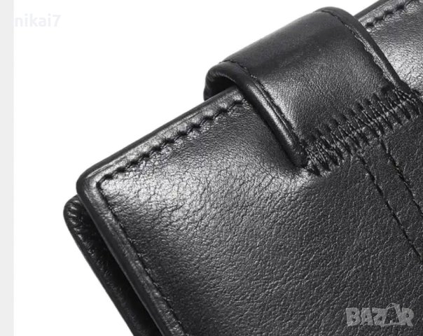 Мъжки портфейл+колан елегантен от естествена кожа телешки бокс, снимка 12 - Портфейли, портмонета - 42945532