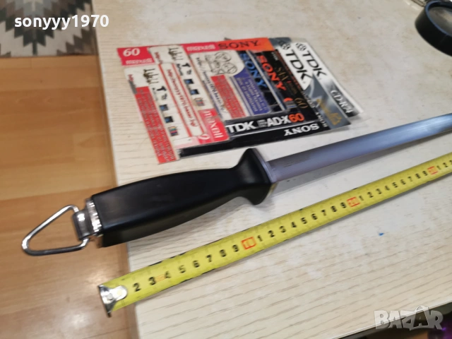 GERMANY-МАСАТ С ЧЕРНА ДРЪЖКА 2302261311, снимка 4 - Ножове - 53591907