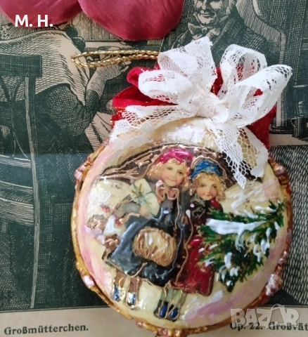 Коледна украса ръчно изработена 