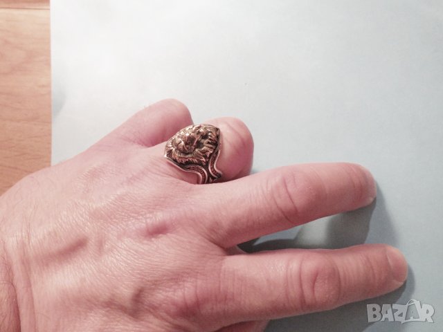 солиден сребърен мъжки пръстен с разярен сребърен Лъв - заслужи уважение и покажи че си влиятелна и , снимка 5 - Пръстени - 39410073