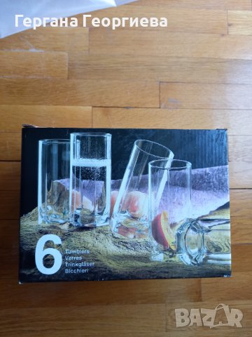 6 бр стъклени чаши, снимка 2 - Чаши - 36845877