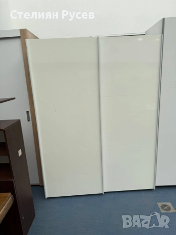 280811  двукрилен MDF МДФ гардероб 150/200см цена 250 лв  или 127.82 евро   д+  -200см висок, 150см , снимка 2 - Гардероби - 51883518