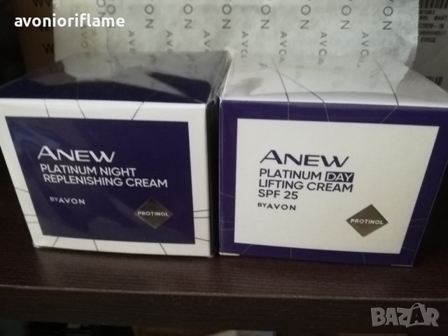 Avon Anew Platinum дневен и нощен крем за лице