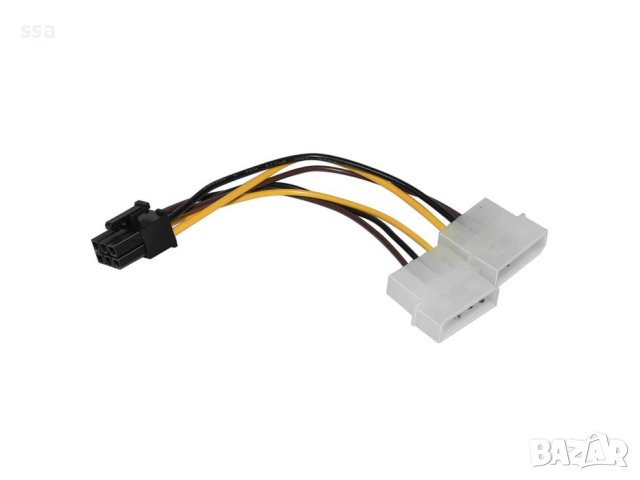 Adapter 2xMolex to 6pin PCI-E VGA, снимка 7 - Кабели и адаптери - 43021051