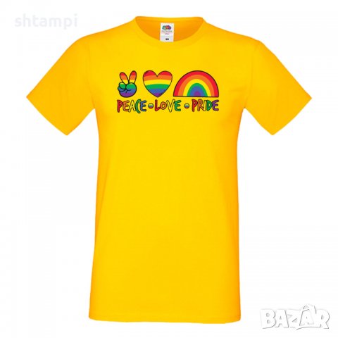 Мъжка тениска Peace Love Pride 1 multicolor Прайд,Празник.Повод,Изненада, снимка 13 - Тениски - 37103354