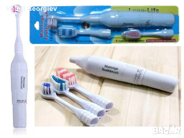 Електрическа четка за зъби - 3 накрайника TV198, снимка 2 - Други - 52421656