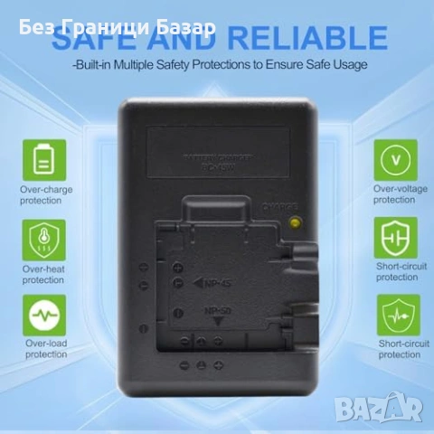 Ново Зарядно BC-45W BC-50 NP-45 NP-50 за Fujifilm камера батерия фото, снимка 5 - Чанти, стативи, аксесоари - 53048030