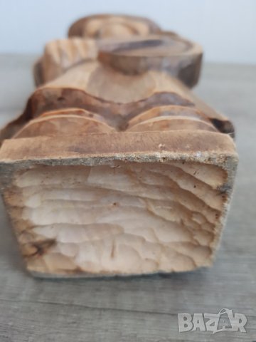 Стара дървена фигура, снимка 5 - Антикварни и старинни предмети - 43466814