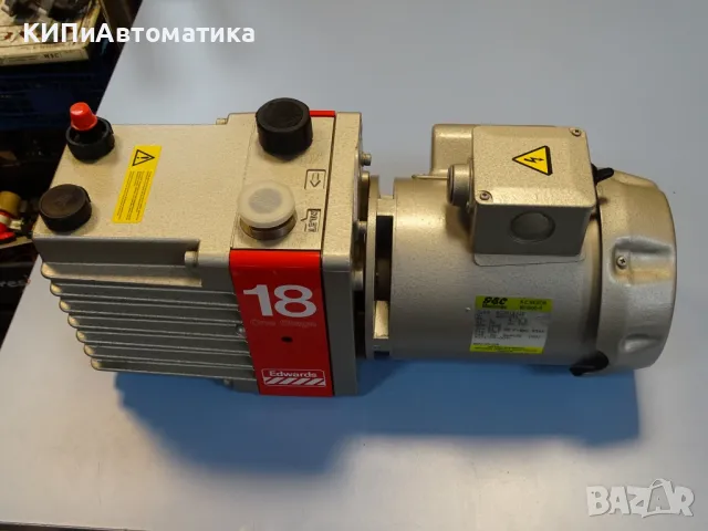 Вакуум помпа Edwards E1M-18 Rotary Vacuum Pump 220V 18 m3/h, снимка 5 - Резервни части за машини - 49737798