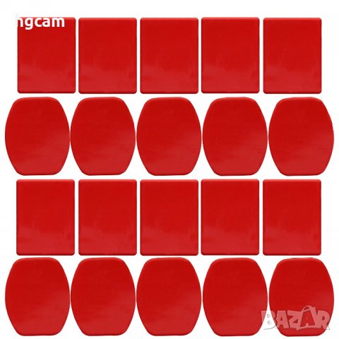 Комплект Adhesive Pads Kit 20бр. лепенки за екшън камера, снимка 2 - Чанти, стативи, аксесоари - 27774241