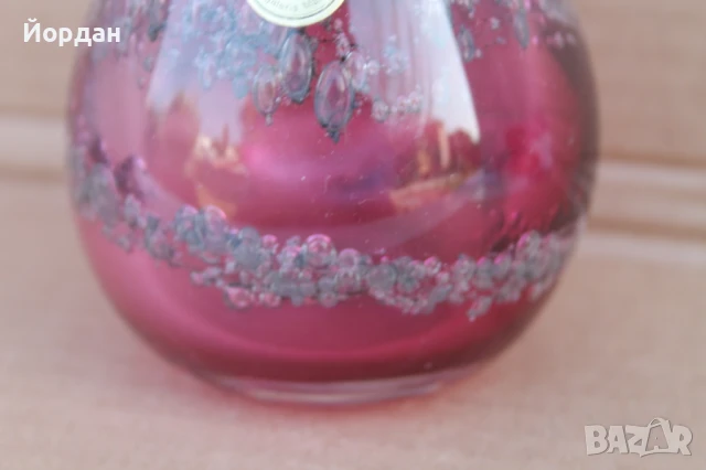 Немска кристална ваза ''Glasgalerio Malente'', снимка 8 - Вази - 51182287