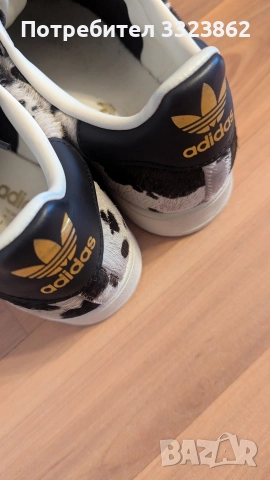 Дамски Маратонки Adidas Superstars 39 1/3, снимка 4 - Маратонки - 52815319