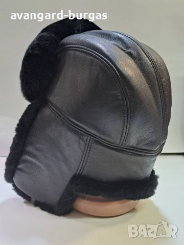 Мъжка шапка - телешка кожа с косъм Чинчила -213, снимка 2 - Шапки - 52205720