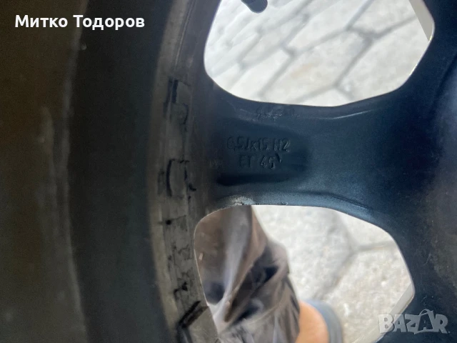 4бр.гуми и джанти 5/112/15цл., снимка 3 - Гуми и джанти - 51236666