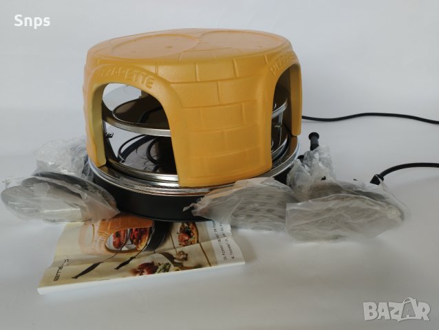 Фрна за пица Emerio за мини пици, ръчно изработено покритие от теракотена глина, снимка 9 - Печки, фурни - 39959789