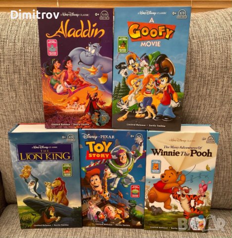 Колекция плюшени играчки "Disney plush in VHS Box" - нови неотваряни, снимка 2 - Плюшени играчки - 43132663
