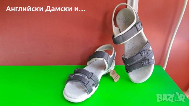 Английски дамски сандали с естествена кожа стелка 2 цвята , снимка 5 - Сандали - 33407317