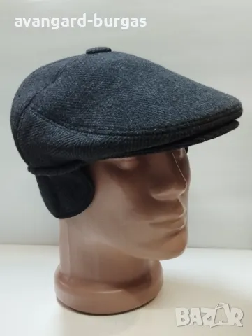 Мъжка шапка вълнен каскет - 154, снимка 2 - Шапки - 48159021