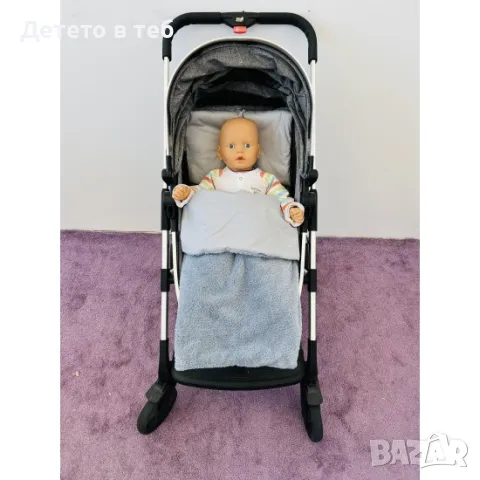 Луксозен комплект завивки Кохавлия сива със сиво, снимка 1