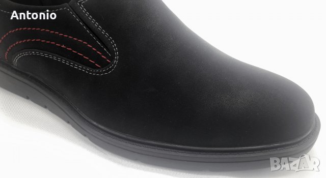 Мъжки обувки 3391 в черно, снимка 5 - Спортно елегантни обувки - 38360934