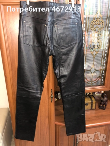 2 броя кожени панталони.100% телешки бокс., снимка 6 - Панталони - 52708822