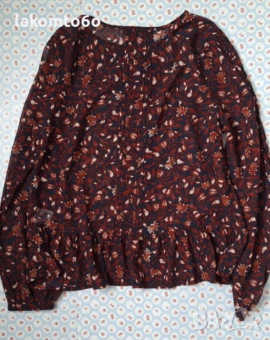 Блузи от шифон и сатен H&M,  размер 38., снимка 5 - Блузи с дълъг ръкав и пуловери - 51040668