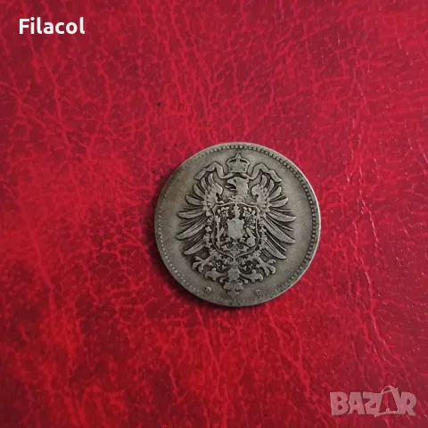 Германия 1 марка 1874 'D' - Мюнхен, снимка 2 - Нумизматика и бонистика - 50409561