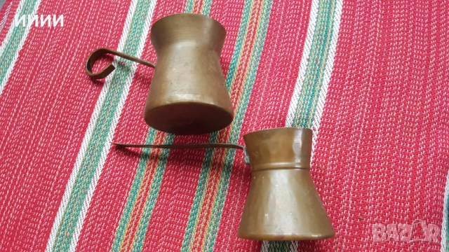 Бакърено джезве 2 бр, снимка 3 - Антикварни и старинни предмети - 51867978