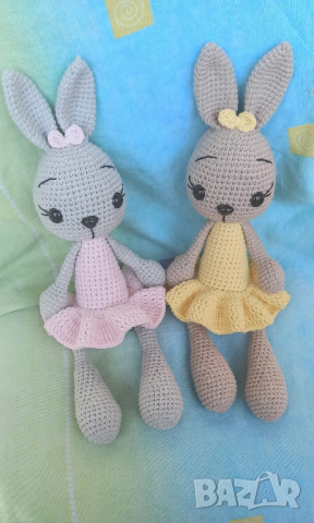 Плетени зайчета, снимка 12 - Плюшени играчки - 36275997