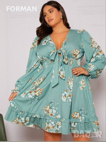 УНИКАЛНА рокля на цветя за гръдна обиколка от 120см до 140см