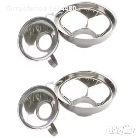 Метална фуния за пълнене на буркани 4604, снимка 7 - Други стоки за дома - 53451293