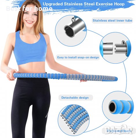 Фитнес обръч 1,2 кг- Модел 2, снимка 3 - Йога - 36624688