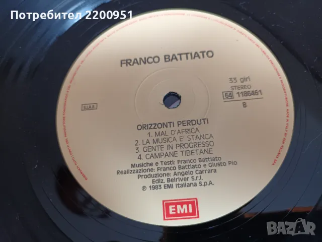 FRANCO BATTIATO, снимка 6 - Грамофонни плочи - 47809482