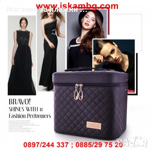 Голям куфар за козметика на две нива - 2165, снимка 6 - Подаръци за жени - 28396344