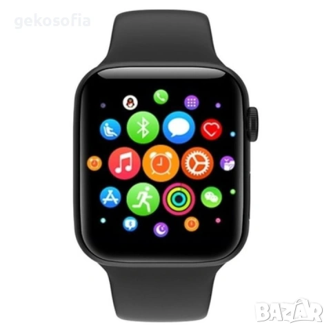 Елегантен смарт часовник със сензори за измерване на пулс кръвно крачки сън и други, снимка 6 - Мъжки - 53290859