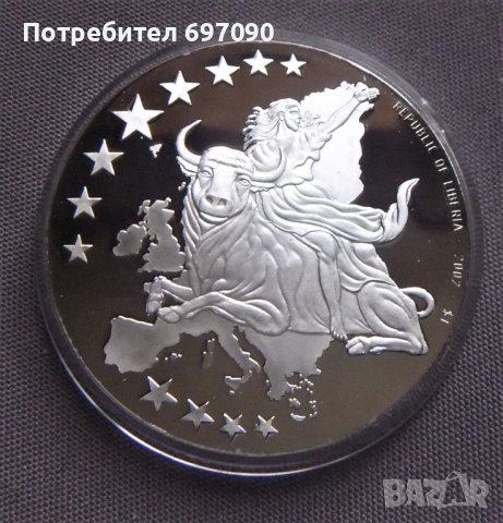 Либерия - 1 долар 2002 - PROOF, снимка 3 - Нумизматика и бонистика - 39549560