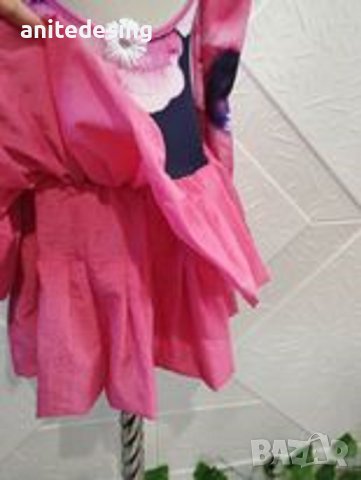 Рокля за спортни танци в цикламено, снимка 5 - Детски рокли и поли - 39744168
