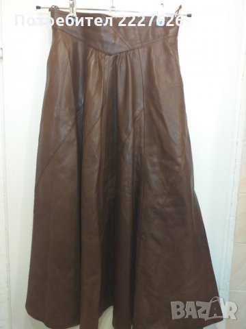 Дамска кожена пола, снимка 4 - Поли - 27304329