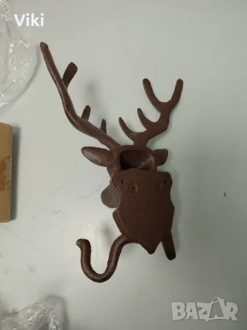 Метална закачалка Елен, снимка 3 - Закачалки - 47895590