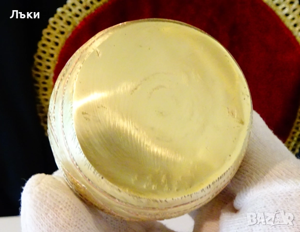 Персийска бронзова чаша за вино със сребро и мед. , снимка 11 - Антикварни и старинни предмети - 51609387