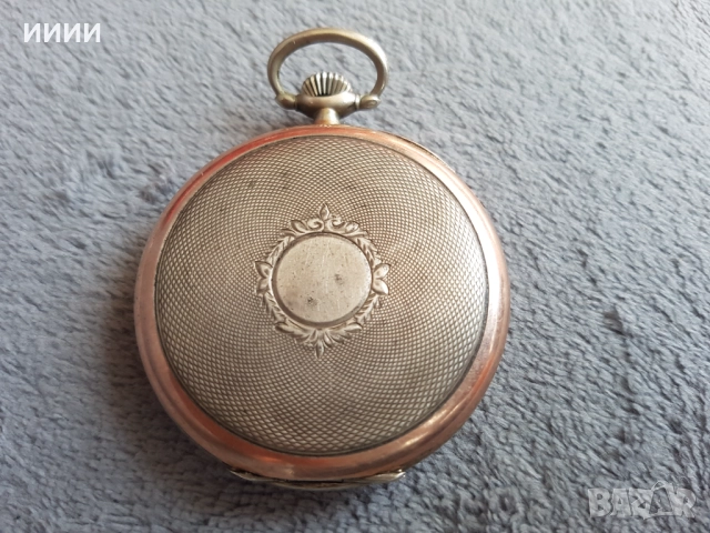 Сребърен джобен часовник PREVOTE, снимка 2 - Антикварни и старинни предмети - 52892345