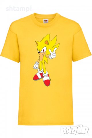 Детска тениска Sonic Super Sonic,Соник,Игра,Изненада,Подарък,Празник,Повод, снимка 3 - Детски тениски и потници - 37434815