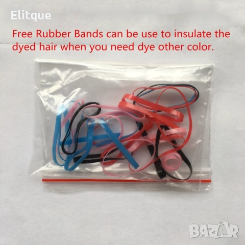 Комплект от 6 цветни стика за еднократно боядисване на коса HZS218, снимка 10 - Други - 52831029