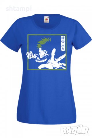 Дамска тениска Аниме Манга My Hero Academia Izuku Midoriya,Анимация,игра,Празник,Повод., снимка 3 - Тениски - 38059491