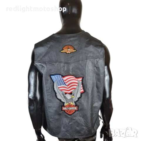 📌 5276 Extreme-Biker Кожен елек с връзки | Рокерия | КАТО НОВ | Размер 54 | 130 лв., снимка 4 - Аксесоари и консумативи - 50889205