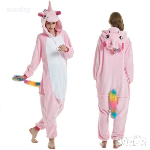 пухкава пижама розов еднорог, снимка 1 - Детски пижами - 43701853